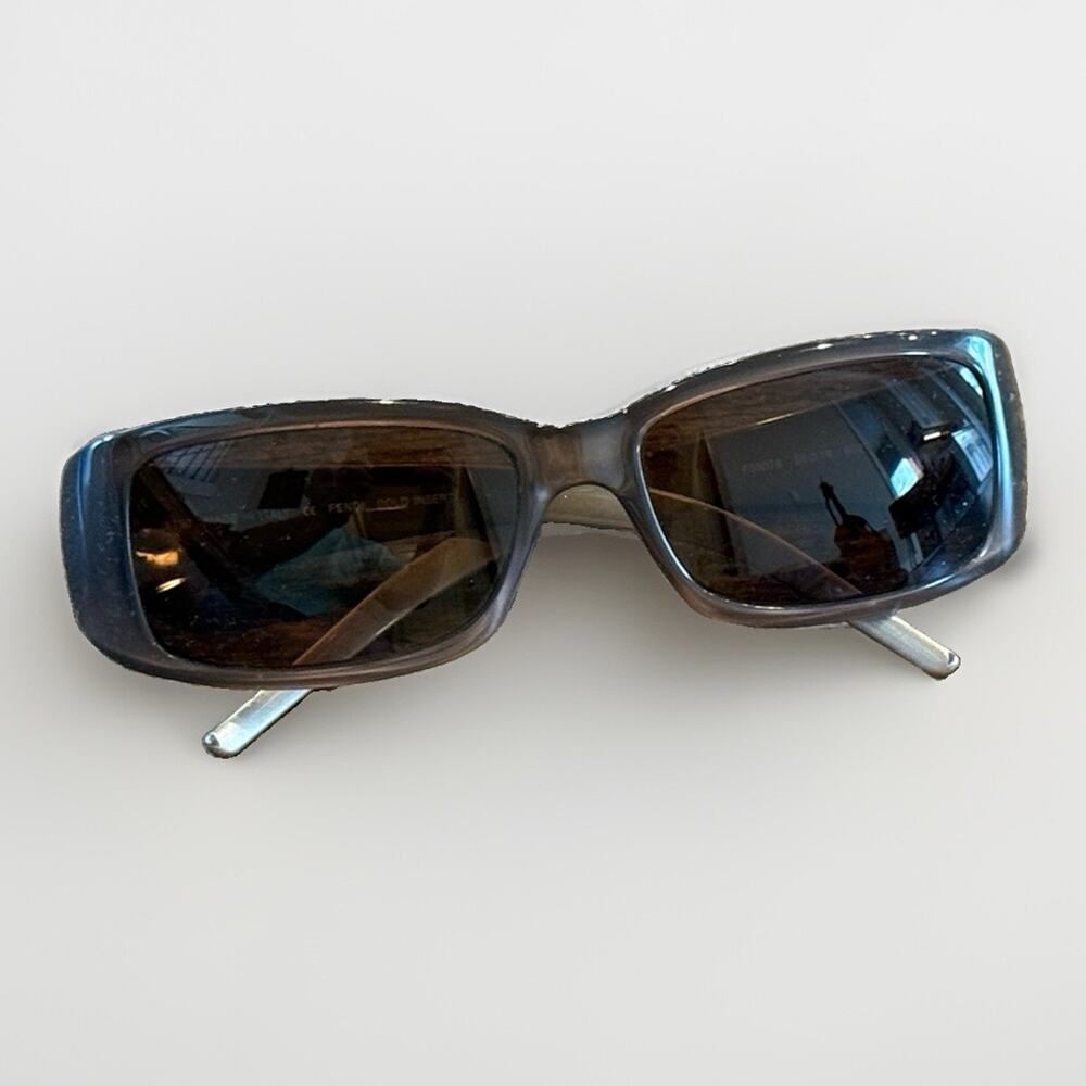 Fendi Sunglasses FS5078 902 Brown Gradient Rectangular Made In Italy 55 mm